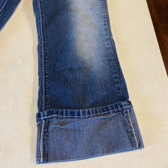 Angel's Women's Juniors Denim Capris Y2K Style Light Wash Size 9 - Picture 2 of 8